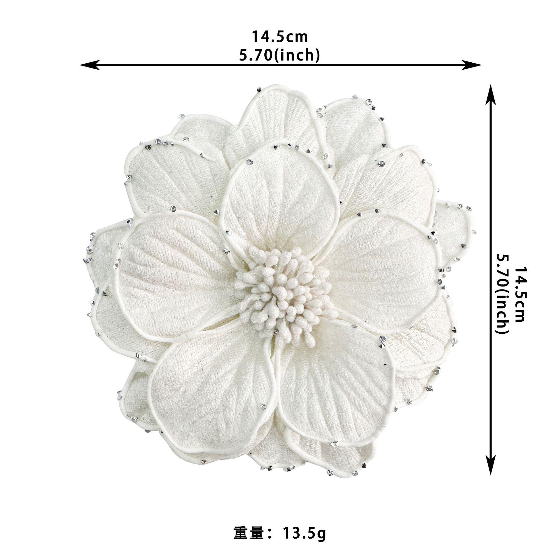 

Black And White Three-Dimensional Sequins Big Flower Corsage Decorative Clothing Dress Dress Hair Accessories Headgear Accessories Cloth Stickers