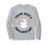 Lustiges und süßes Maus-Design für ihn, sie Valentinstags-Langarm-T-Shirt
