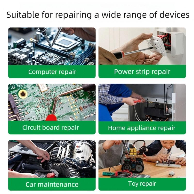 Heavy Duty Double Ended Magnetic Screwdriver Heavy Duty Double Tip Design High Torque for Mechanics Electrical Repairs