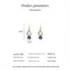 2023 Trendy High-End Crystal Dangle Earrings for Women: Korean Style French Elegant Jewelry