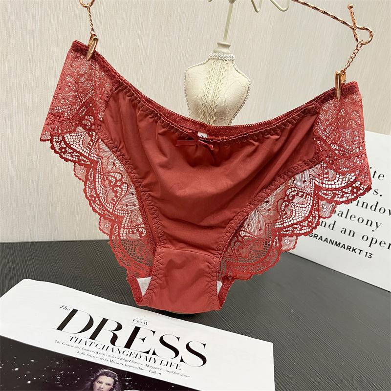 

Трусики женские перламутровые высокоэластичные увеличенные сексуальные атласные кружевные стянутые приподнятые ягодицы со средней талией нижнее белье трусики трусы нижнее белье XXL кирпич красный