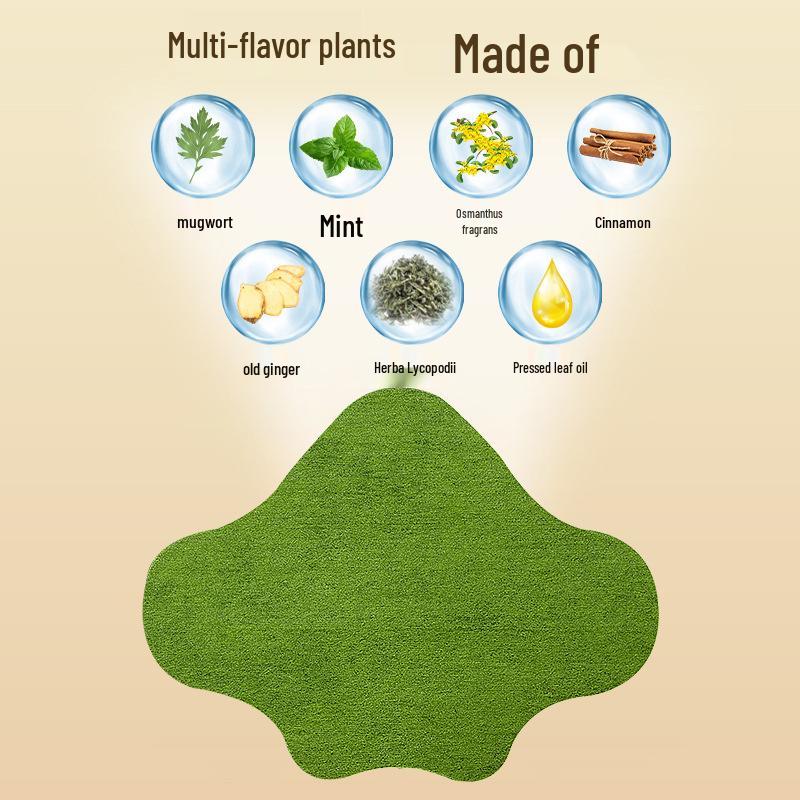 Mugwort Herbal Abs Patch: Acupoint & Navel Patches for Belly Heat Therapy