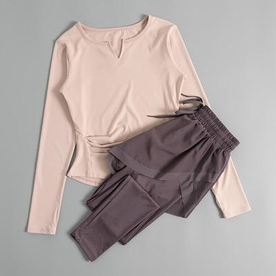 Combinaison de yoga à séchage rapide pour femmes 2024: Vêtements de sport automne/hiver pour la course à pied, le Pilates et le fitness