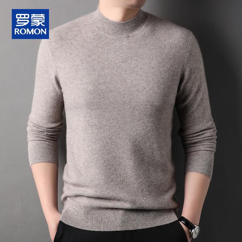 ROMON Men's Warm Cashmere Wool Blend Knit Sweater