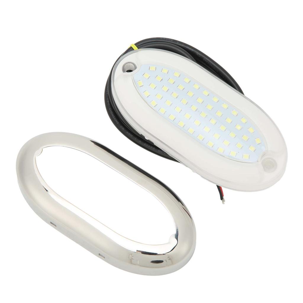 12V Boat Underwater Light 54 LED Strong Sealing IP68 Waterproof Yacht Rear Lights for Caravan RV Bathroom Hallway
