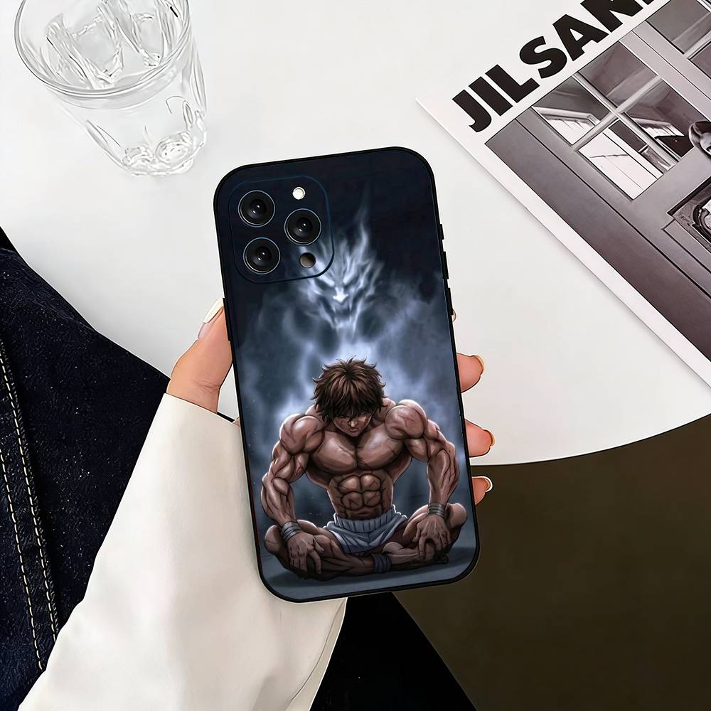 

Hanma Baki Anime Phone Case Silicone Soft For IPhone 17 16 15 14 13 12 11 X XR Plus Pro Max Plus iPhone16e