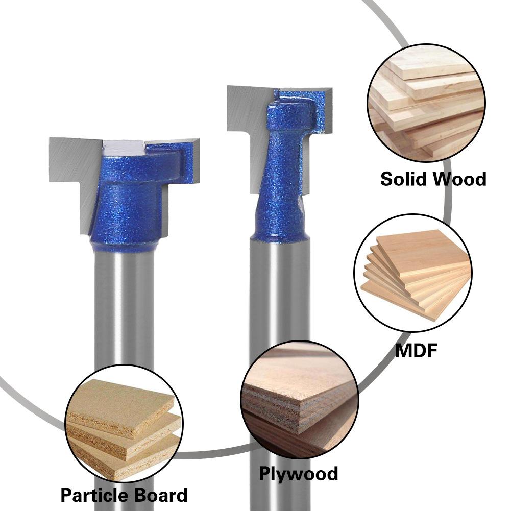 2-piece Set of Woodworking Milling Cutter, Keyhole Cutter, Screw Hole Milling Cutter, Photo Frame Hanging Hole Cutter, Photo Frame Knife, Gong Knife