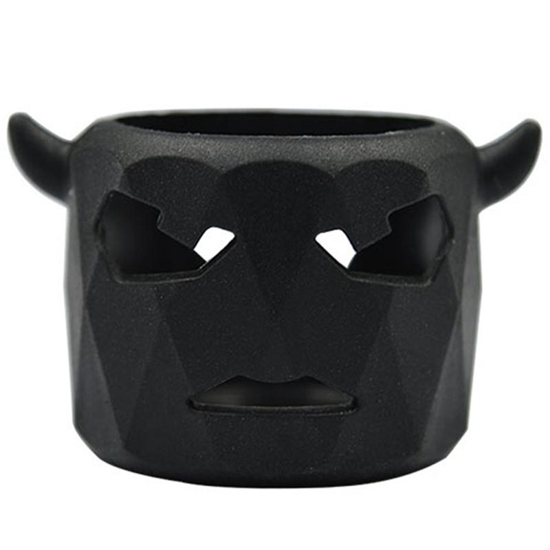 

Креативный персонализированный силиконовый защитный чехол в форме говяжьей головы чёрный