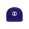 VARZAR VA Square Applique Wool Baseball Cap Ultramarine