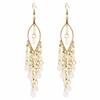European, American Bohemian water drop fringed earrings, high-end retro minority style earrings, personalized long earrings.