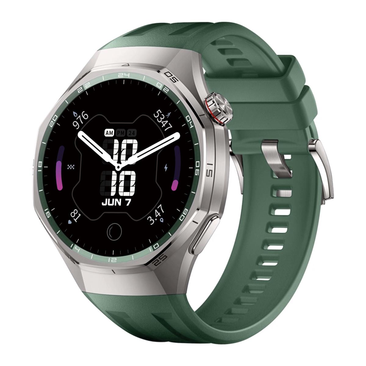 

No Gaps Strap Compatible for Huawei WATCH GT6Pro 46mm Offical Soft Silicone Adjustable Sport Straps for GT6Pro 46mm GT6 Pro 46mm зелений