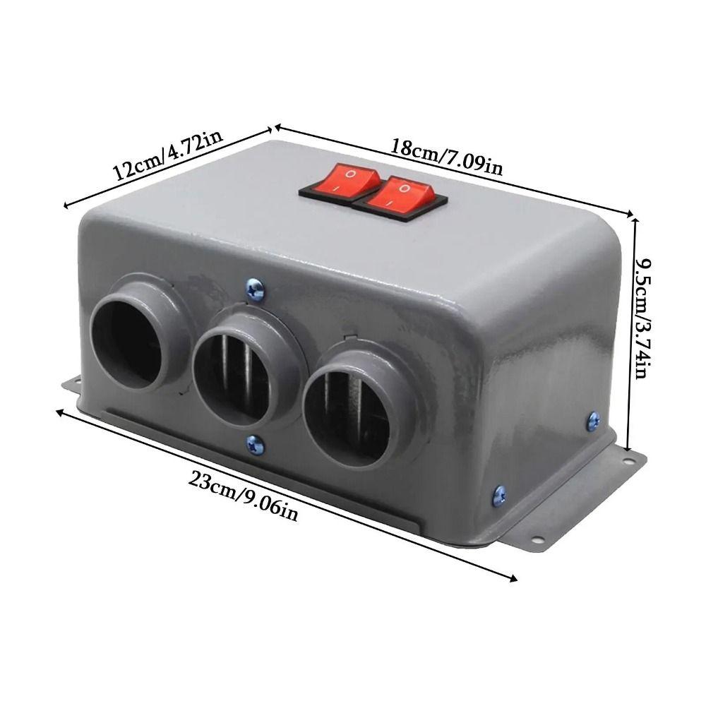 12V/24V Electric Heater Fan 3 Hole Portable Demister Defroster Car Heater  Car Glass Fog Defrosting
