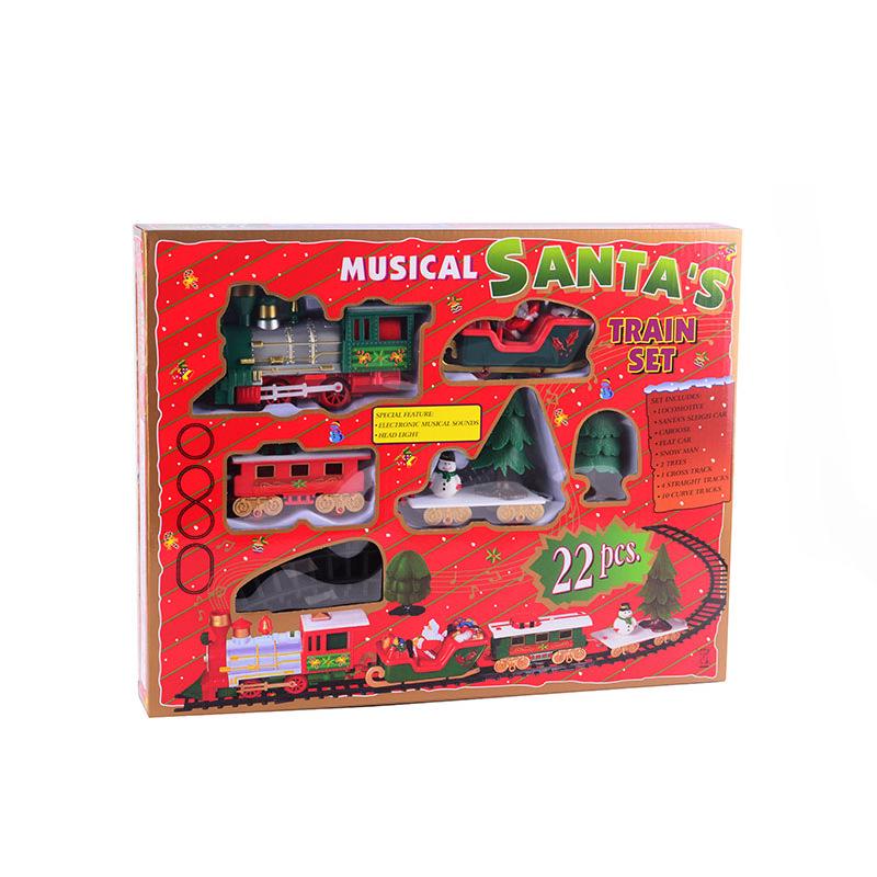 

Набор игрушечной электрической железной дороги для детей - Рождественский развивающий подарок