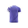 Li Ning Badminton Series Quick-Dry Cool Sports Competition Short Sleeve T-Shirt Men Tops Flower-Basket-Purple AAYR193-4