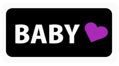 OnePoint Car Sticker "BABY" / Baby On Board/Simple I3 (Sticker)