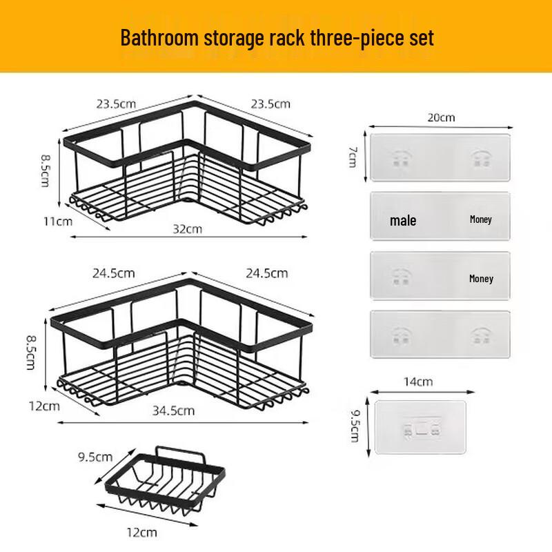 Угловая полка для ванной без сверления