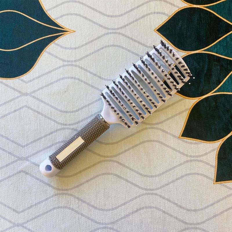 Sinle Boar Bristle Large Curved Vent Hair Brush
