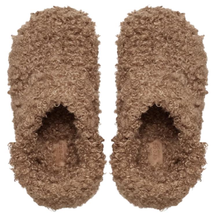 Crocs Fashion Versatile EVA Anti-Wear Closed-Toe Slippers Women slippers Brown 210849-2EY