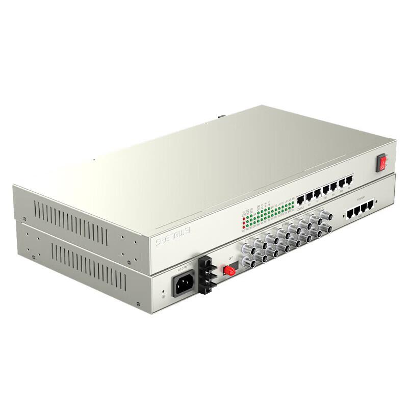 Shengwei 8E1 16Phone 8Ethernet PCM Fiber Optic Multiplexer