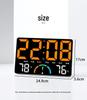 Large LED Wall Clock with Stand, Digital Multifunction GH9008