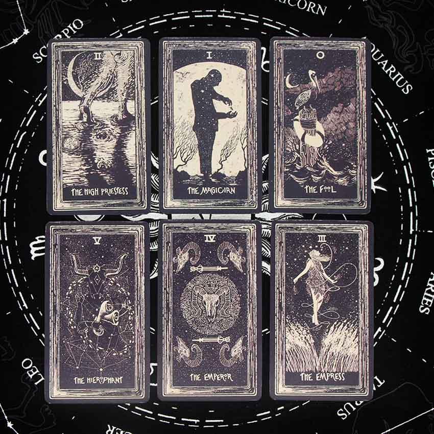 12x7 Cm Iron Box Light Vision Tarot Deck Card Games