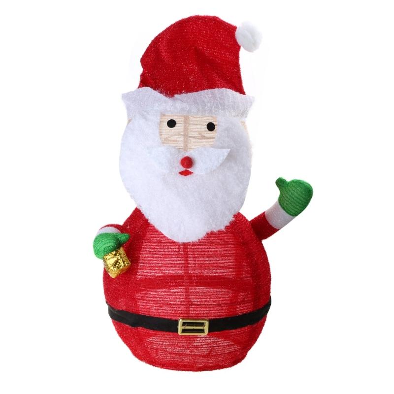 Indoor Outdoors Garden Christmas Snowman Santa Penguin Lantern Ornament X3UC