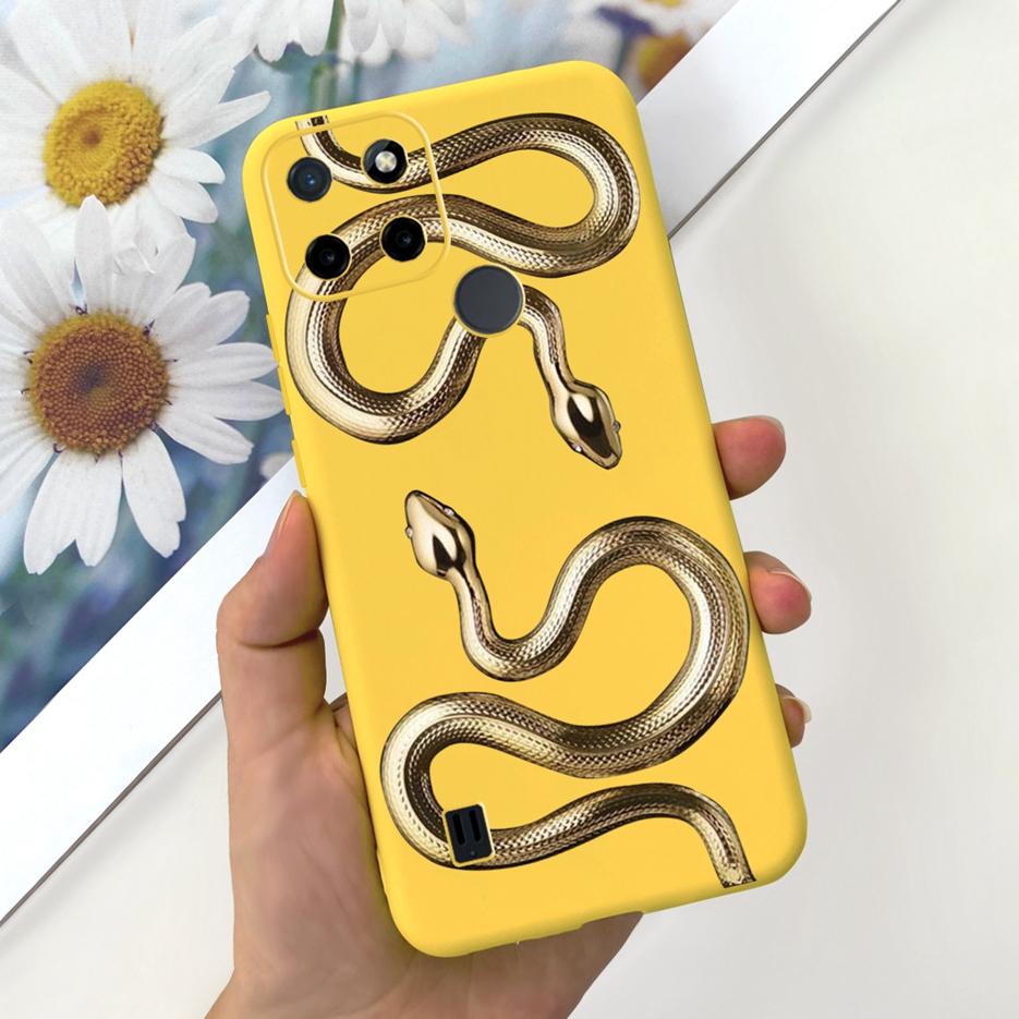 For Realme C21Y Case Realme C25Y Stylish Candy Painted Cover Soft Silicone Phone Case For Realme C21 C 21 Y C25Y RealmeC21 Shell