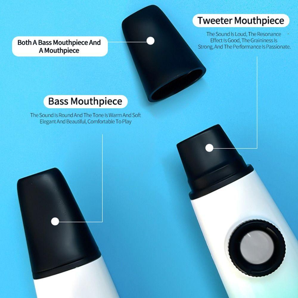 Portable Double Hole Kazoo Multi Colors Accompaniment Kazoo Wind Instrument  Music Gift