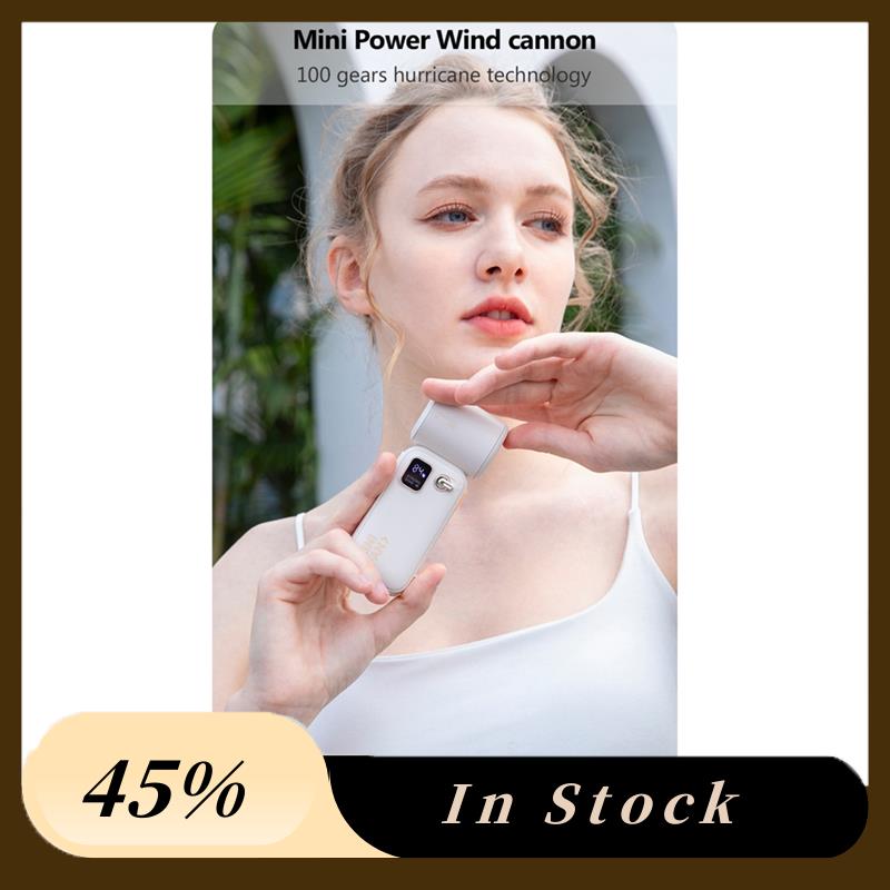 

A60Z Top Outdoor High Speed Turbo Fan Adjustable Rechargeable Portable Fan For Daily Use Apricots