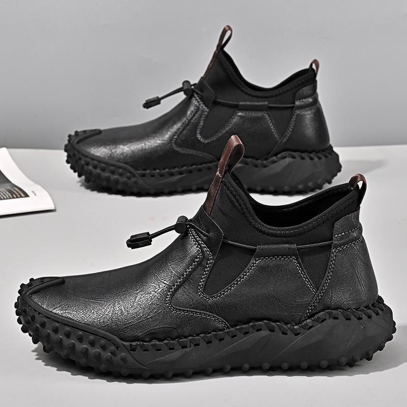 

Осень и зима новая повседневная обувь Мартин популярная мужская обувь горячая распродажа большой размер универсальная обувь 40 чёрный