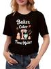 Women'S T-Shirt Sizes 0XL-5XL Vintage Baking Theme T-Shirt for Men And Women 220GSM Heavy Soft Round