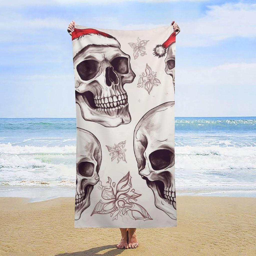 Music Notes Beach Towel Oversized Beach Towels Lightweight Sand Free Towel Quick Dry Absorbent Bath Towels Vacation Essentials