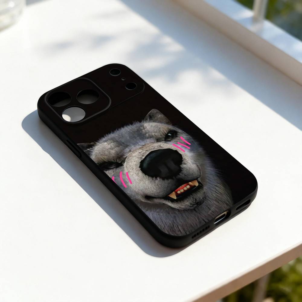Alpha Sigma Wolf Cool Phone Case For iPhone 17,16,15,14,13,12,11,Pro,Max,Plus,E,SE4,Air,Mini Black Soft Cover