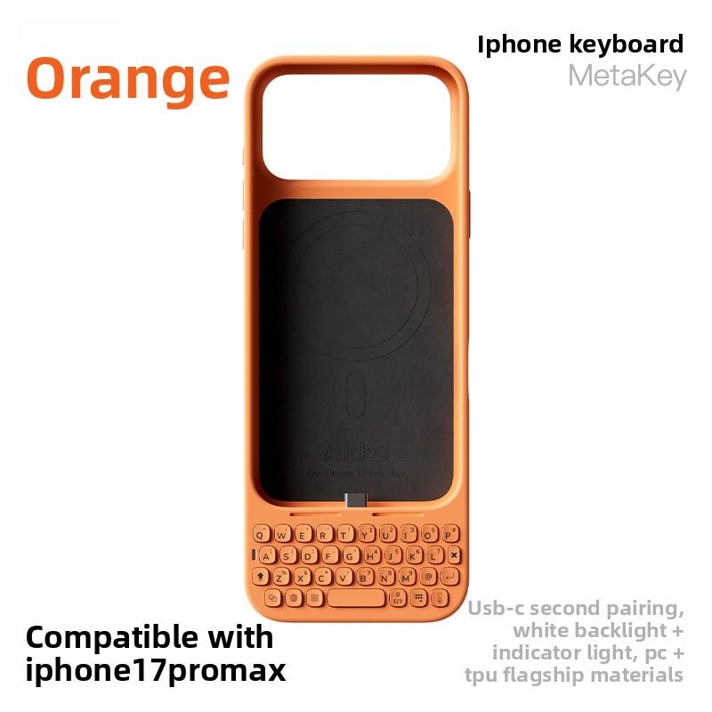 MetaKey All-in-one with Night light Mobile Keyboard Phone Case For IPhone 17 Pro Max For Magsafe Magnetic Charge Protector Cover