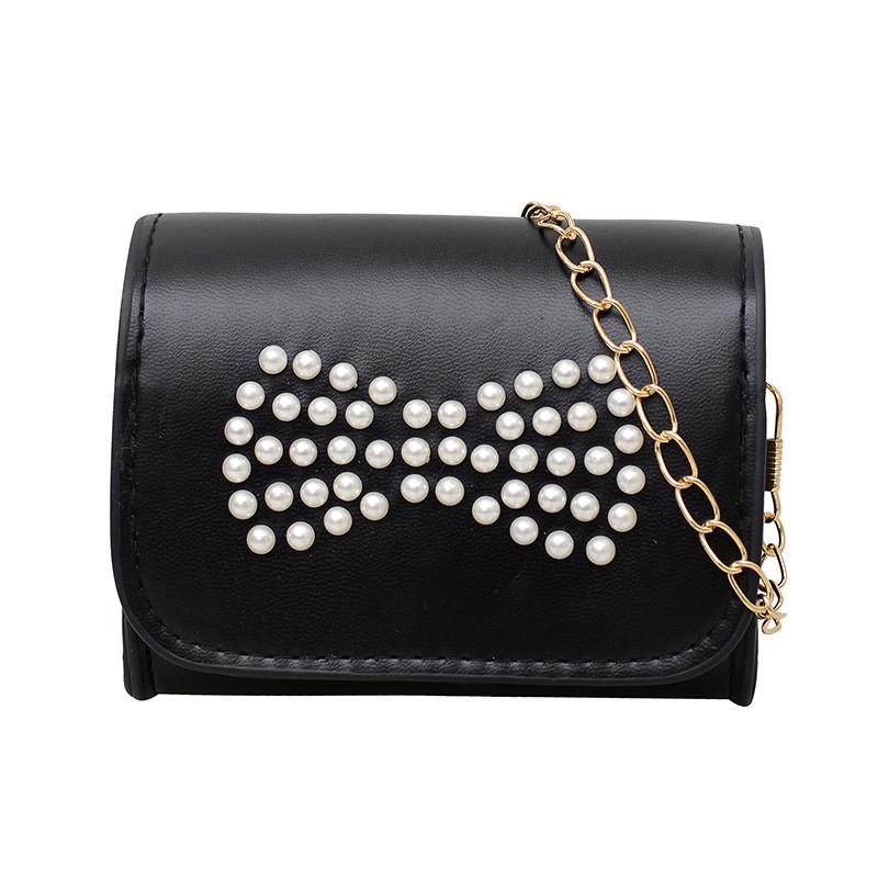 Cute And Elegant Kids Shoulder Bag With Butterfly Knot And Breathable Polyester Lining