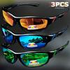 1 SZT./3 SZT. Okulary sportowe polaryzacyjne owijane Outdoor Wędkarstwo Piesze wędrówki Okulary polaryzacyjne Bieganie Jazda samochodem Wiatroodporne Neutralne Okulary antyodblaskowe
