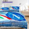 Set Copripiumino Trapuntato con Fantasia SSC Napoli Federa Decorazione per la Casa Regalo di Compleanno (1 * copripiumino + 2 * federa, senza nucleo)
