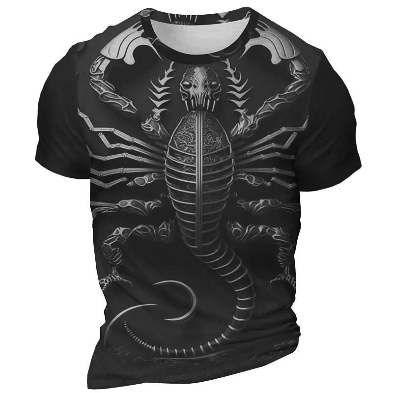 Herren Sarah Richter Drache Teufel T-Shirt Kurzarm T-Shirt 3D Druck Rundhals Shirt Übertrieben Designer Künstlerisch
