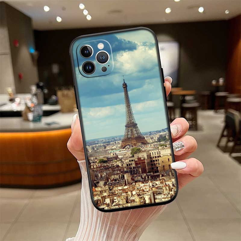 UP42 Paris Eiffelturm Schale Handyhülle für Samsung Galaxy Note 10 20 S23 S24 S25 Ultra FE Plus Edge Lite A02S A35 A07 A17