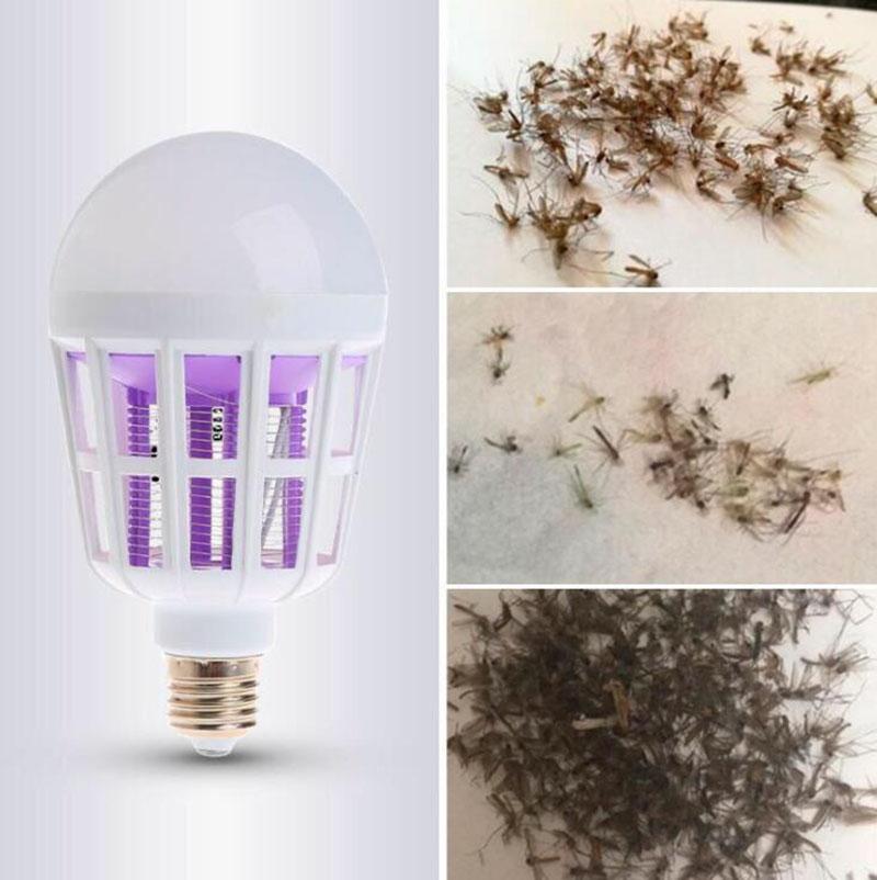 2-Wege-9W/20W LED-Mückenvernichter-Glühbirne LED-Glühbirne Nachtlicht Anti-Moskito Muggen Bug Zapper Garten E27 Stecker AC 220V