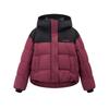 2026 Winter Short Hooded Color Block Padded Cotton Jacket Women Loose Fit Sporty Warm Couple Coat
