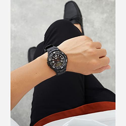Citizen Q&Q MD06-305 Men's Analog Radio-Controlled Watch, Solar Powered, Waterproof, Date Display, Urethane Strap, Black