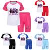 Kpop Demon Hunters Kids Summer Cotton Short Sleeve Shorts Set For Children