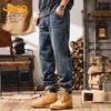JEEP Men's Loose Straight Vintage Denim Jeans