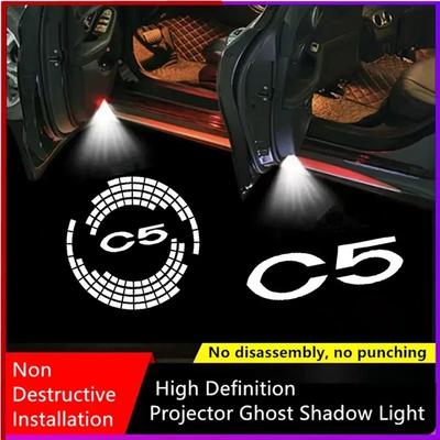 2PCS Wireless Car Door Led Welcome Laser Projector Logo Shadow Light For C5 2006-2013 C5 II 2004-2008 X7 2010-2017