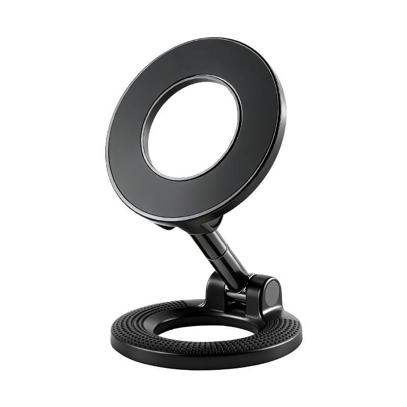 Dual-Sided Magnetic Car Phone Holder with Rotating, Folding Adhesive Design