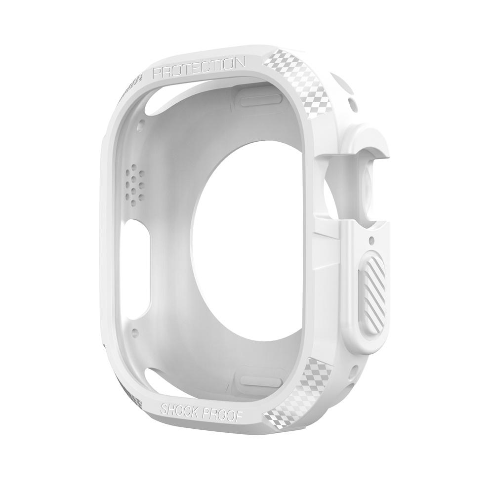 Чехол из ТПУ для Apple Watch Ultra 49 мм, бампер без защитного экрана, защитная рамка, устойчивая к царапинам для iWatch Ultra2 Ultra/Ultra2 49mm белый