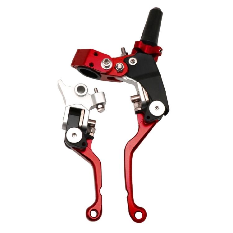 CNC-Aluminum Alloy Scootor Electric Motorcycle-Folding Clutch Brake Lever Handle красный