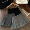 Damen High-Waist Woll Falten Minirock Hose - Herbst 2025 Trendiger Eleganter Stil
