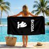 Skoda Fashion Beach Towel: Ideal for Summer Adventures Soft, Absorbent and Quick Drying Suitable for Swimming and Bathing